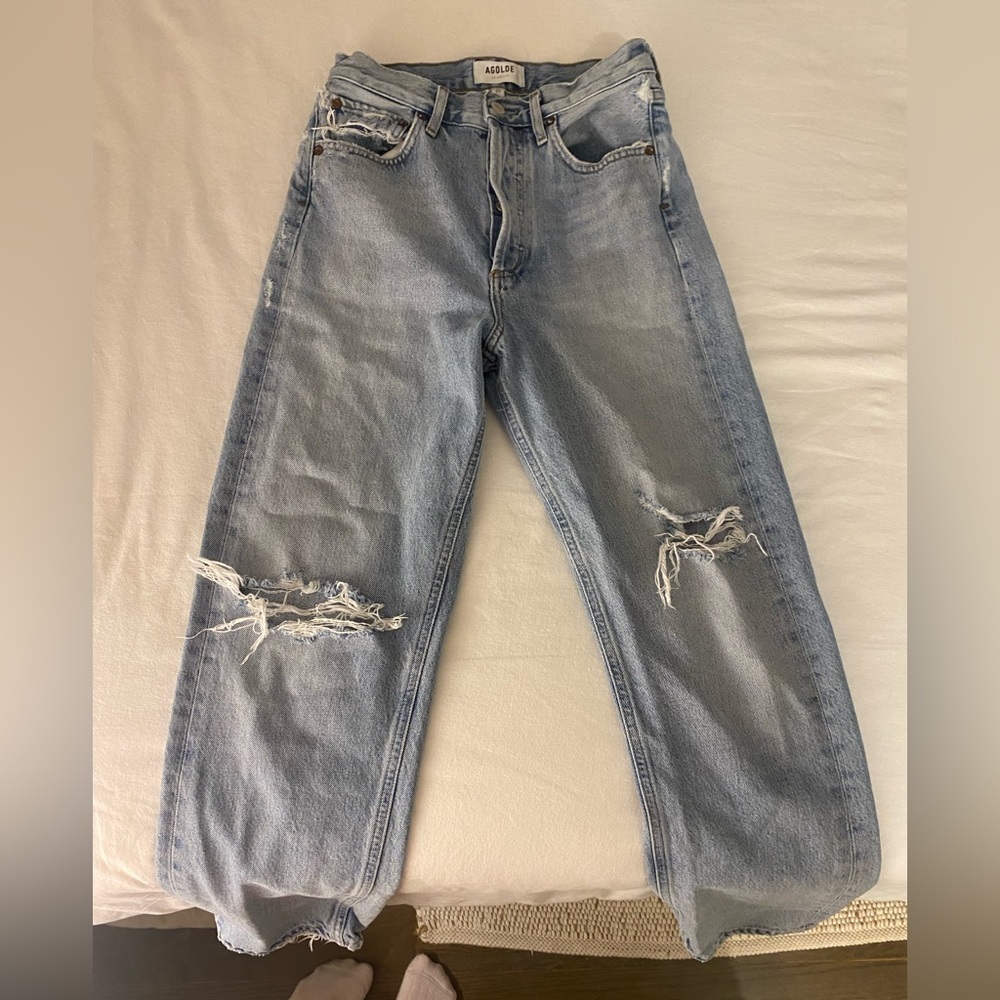 Agolde 90s Mid Rise Loose Fit Jeans in ‘Captured’